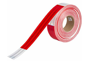 Reflective vehicle tape.