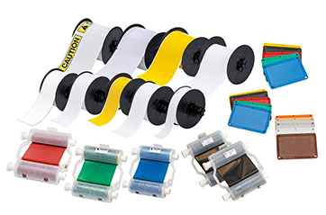 An assortment of labels commonly used for Lean/5S labeling.