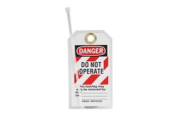 A tag that says "DANGER DO NOT OPERATE."