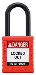 Brady Lockout Tagout Nylon Padlock