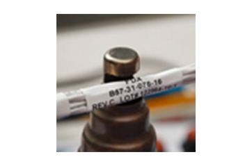 A heat shrink label.