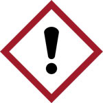 Chemical safety symbol for exclamation mark