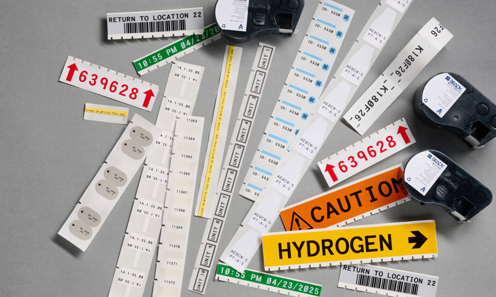 A collage of M4 and M5 series labels covering a wide range of applications.